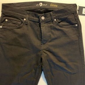NWT 7forAllMankind black “Slimmy” jeans